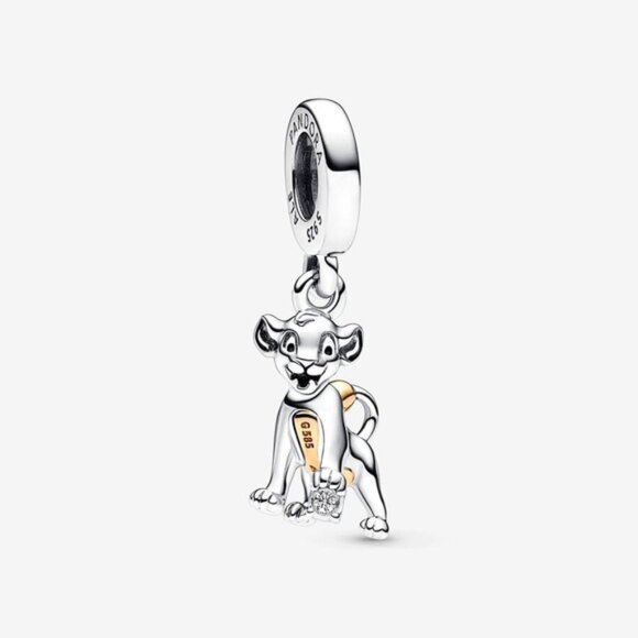 Pandora Jewelry - Authentic Pandora Disney 100th Anniversary Simba Lab-Grown Diamond Dangle Charm